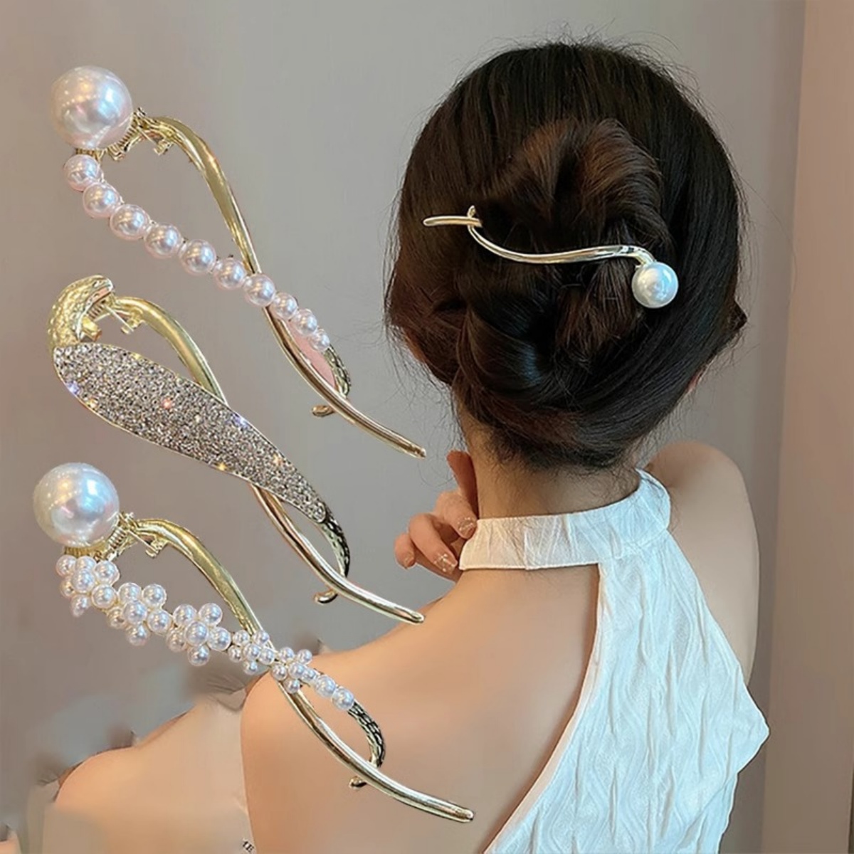 Korean Lifestyle & Kids Boutique Photos - Pinza para el pelo de perlas