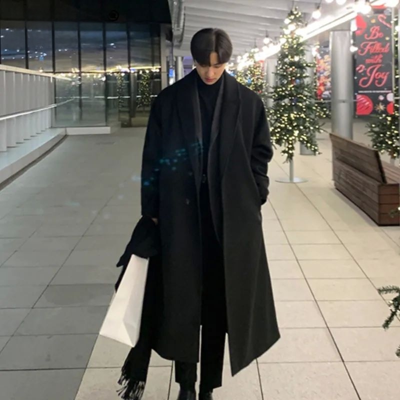Korean Girls Lifestyle - Abrigo informal holgado de estilo coreano