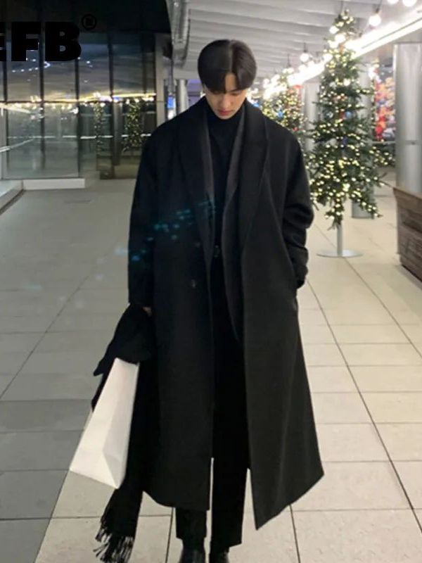 Korean Girls Lifestyle - Abrigo informal holgado de estilo coreano