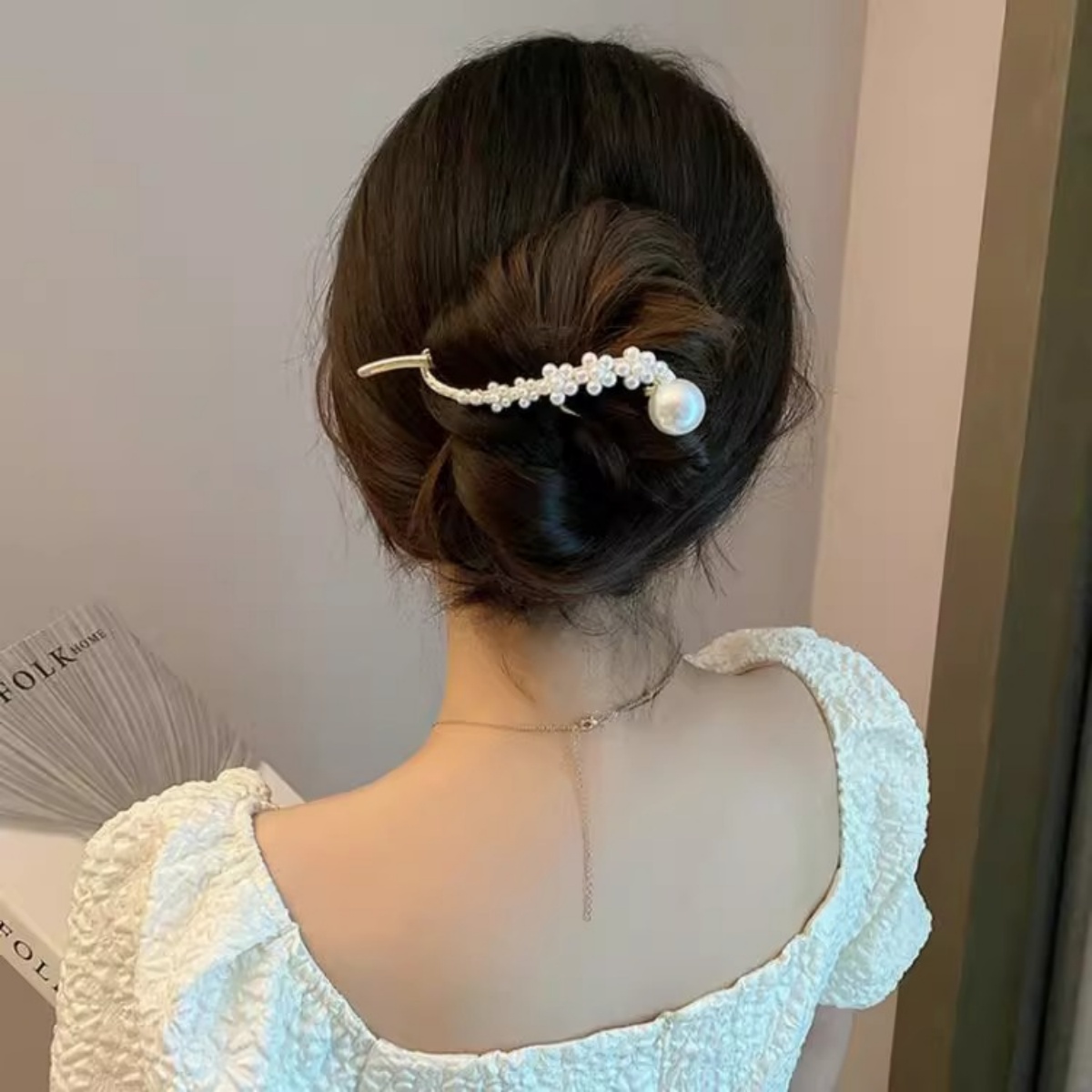 Pinza para el pelo de perlas c - Korean Lifestyle & Kids Boutique Photos reseña y precio