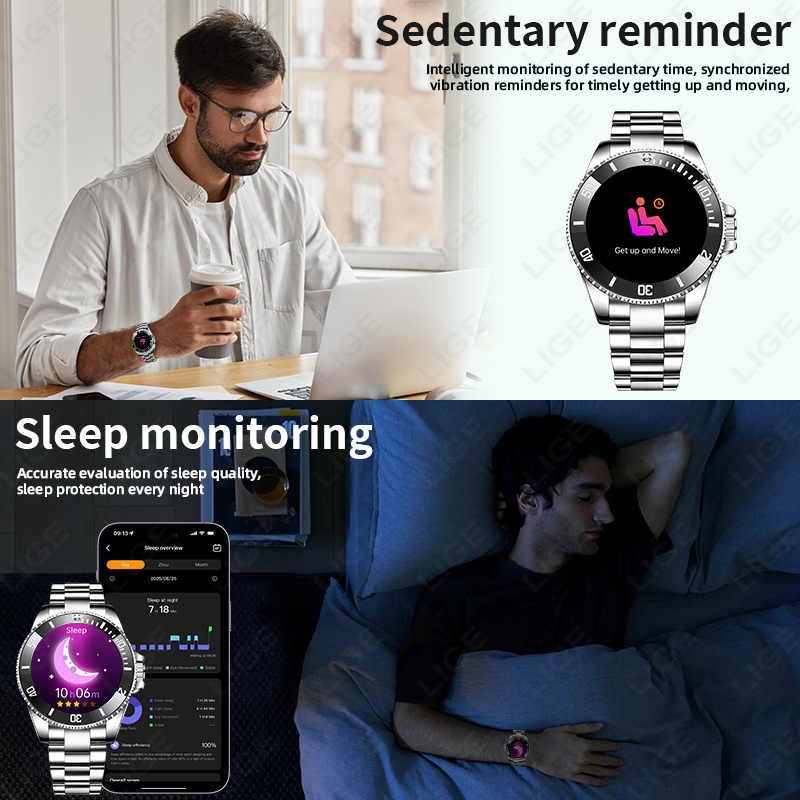 Reloj inteligente LIGE de nuev - Korean Men Lifestyle reseña y precio