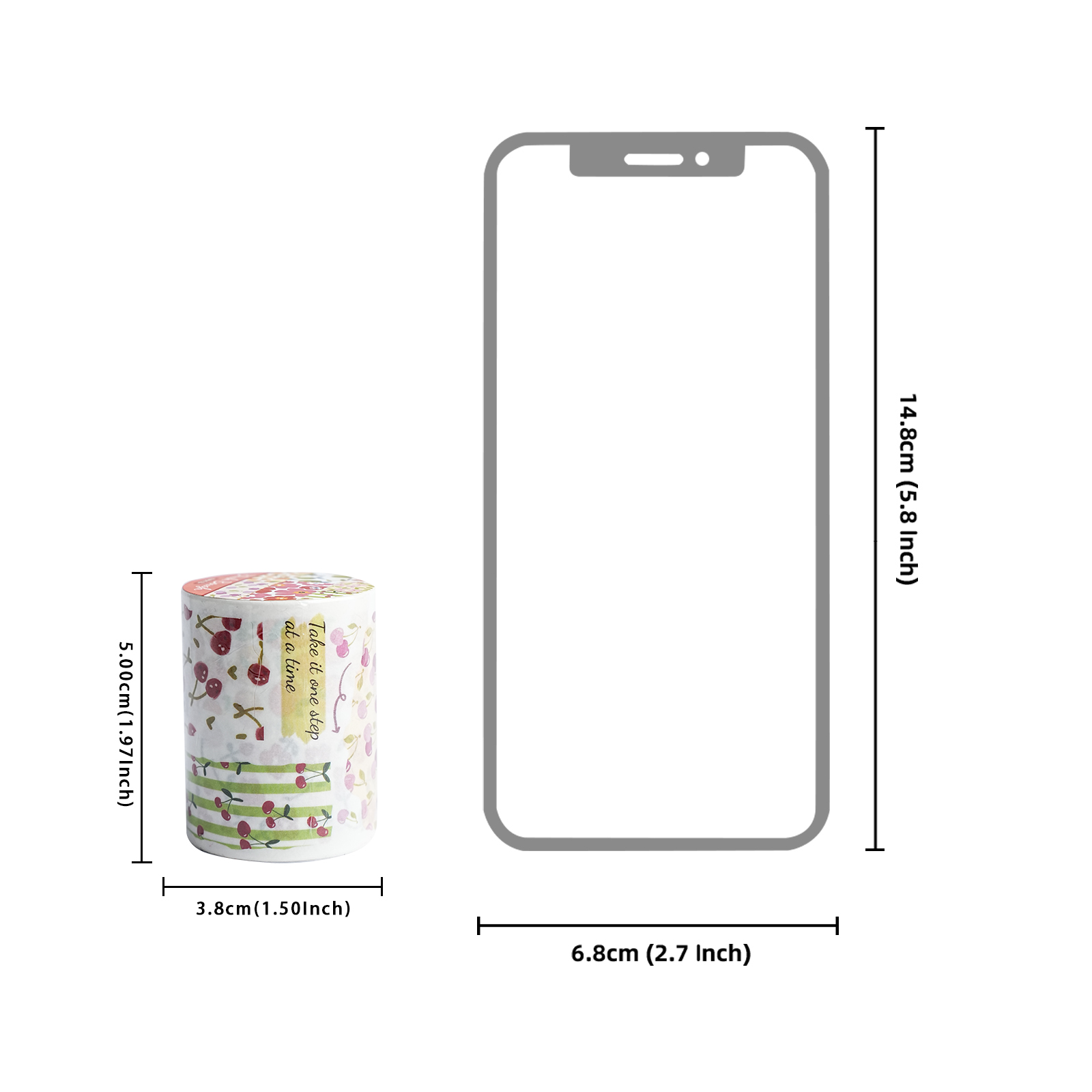 Cinta decorativa Washi con dis - Korean Lifestyle Student reseña y precio